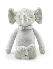 The Peanutshell Plush Knitted Cotton Baby Soft Play Toy 35cm
