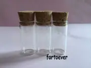 25pcs new 3ml Clear fancy nice look Glass Bottles with Corks Jars Small bottle