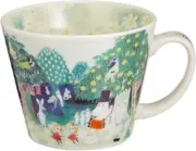 Moomin Valley Water Color Soup Mug Cup Yamaka Japan 1 Count (Pack of 1), mulch