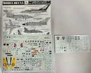 NEW Vtg Model Decal No. 116 Tornado Hawk Phantom War Airplane 1/72 Scale (AER3)