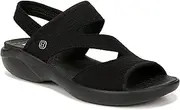 [Bzees] Womens Cleo Strappy Slip On Slingback Sandals Black 8 Medium (B,M)