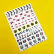 1/43 rd scale diecast 'Vintage Classic race' style CODE 3 stickers decals SET 6