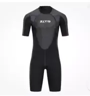 3MM Neoprene Wetsuit Men Short Sleeve Scuba Wetsuit Surfing Sun Prote.Size XXXL