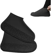 Waterproof Shoe Covers - Reusable Silicon Overshoes with Non-Slip Sole - Super Soft Waterproof Shoes, Outdoor Shoes Protectors for Rainy and