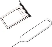 Uonlytech 2pcs Mobile Sim Card Holder Tray Sim Holder Slot Sim Slot Silver