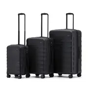 Tosca Interstellar 2.0 - 4-Wheel Expandable Suitcase Set of 3 - Black (Small, Medium & Large)
