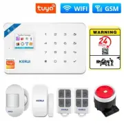 Security Alarm System Works Burglar Motion Detector Smoke Door Window Sensor APP