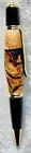 Gatsby Twist Ballpoint Ink Pen Red Oak Burl Black Alumilite Parker Refill