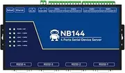 4-Channel Isolated Serial Server RS232 RS422 RS485 RJ45 Modbus Gateway NB144 in Command Build In Watchdog TCP UDP MQTT HTTP