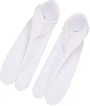 [COLLBATH] Big Toe Socks Alignment Tabi Boot Elastic Grip Crew Socks Corrector Two Bonds Finger Bunion Kodiak Steel Rattle Toed Lined White Socks Japanese Clogs Socks Chemical Fiber