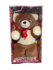 Vintage Gund Panda Red/White Teddy Bear Plush 16" Vermont Country Store NEW 1986