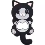 Cute Bottle Opener Black Cat tuxedo cat silicone magnetic bottle opener!! gift!