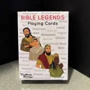 2) Playing Cards: Bible Legends NEW Set of 52 Standard Playing Cards Scripture