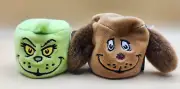 Dr. Seuss THE GRINCH & MAX Bean Bag Plush Set by Aurora, BRAND NEW w/TAGS