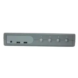 台製KVM 4埠 VGA + USB + Audio 切換器 - SUNBOX