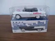 1955 WHITE CHEVROLET CONVERTIBLE *COCA COLA 600* DIECAST BANK # 00283 NIB