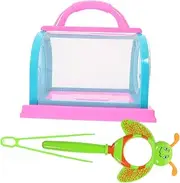 1Set Outdoor Insect Observation Cage Handheld Insect Holder with Magnifying Glass Tweezers Mesh Design for Breeding and Learning for Nature Exploration and Science