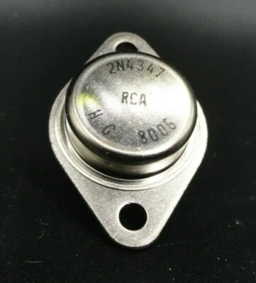 RCA 2N4347 SILICON NPN 100W POWER TRANSISTOR (QTY 1)