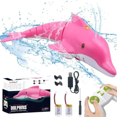 Remote Control Shark Pool Toys, 2.4G RC Dolphin Toy, Water Toys for Kids Age 8-2