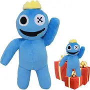 Rainbow Friends Plush Blue Plush Throw Cushion Toy Rainbow Friends Toy ?for Game Lovers Soft for Boys and Girls