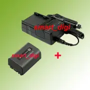 Battery + Charger for Sony Handycam HDR-CX100 HDR-CX130 HDR-CX160/B HDR-CX160E
