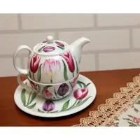 在飛比找蝦皮購物優惠-[HOME] 英國RK骨瓷花茶壺杯盤組 個人壺 茶壺 花茶杯