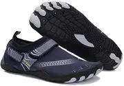 Men Women Water Shoes Barefoot Quick Dry Aqua Sports Shoes - Blue Size EU43 = US8.5