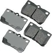 Akebono ACT1113 Proact Ultra Premium Ceramic Disc Brake Pad kit, GREY