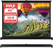 Pyle Portable Projector Screen - Mobile Projection Screen Stand, Lightweight Car