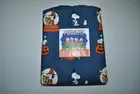 Berkshire Peanuts Snoopy Woodstock Witch Halloween Blue Queen Bed Sheet Set