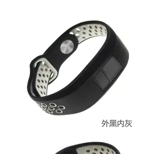 適於佳明Garmin Vivofit3運動錶帶 腕帶 Vivofit JR/JR2矽膠雙色壓扣款 多色運動錶帶