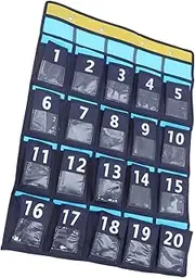 ARTIBETTER Classroom Phone Organizer Multi Pocket Wall Storage Bag for Cellphones Sundries Chart Organizer for Organizing Classroom Supplies Reducing Distractions