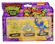 Teenage Mutant Ninja Turtles MUTANT MAYHEM 3 Mini Figures Rocksteady Superfly