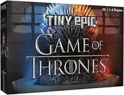 Tiny Epic Game of Thrones Board Game, Strategy Game for Adults & Teens, 1-4 Players, 60+ Min Playtime, Play as Iconic Westeros Characters, Custom Dice, Miniatures, Metal Coins, and Wooden Components