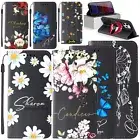 Flip Wallet Leather Floral Personalised Case Cover For iPhone 16e 15 14 13 12 11