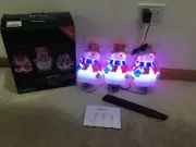 Set of 3 Snowmen Path Lights Color Changing LEDs 48 cm Indoor Outdoor NEW