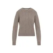 [Max Mara] Max Mara-Beige Aramis Cashmere Pullover-Donna M STAND