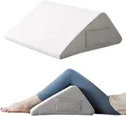 Knee Wedge Pillow, 8 Triangle Pillow for Post Surgery, Small Wedge Pillow for Le