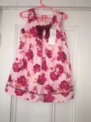 Pumpkin Patch Pink Floral Corduroy Jumper Dress Girls Sz 2 NWT