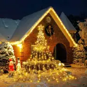 350 LED Christmas Outdoor Star String Lights Xmas Tree Toppers Fairy Decoration