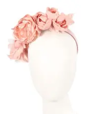 Pink flower headband racing fascinator Max Alexander 100% AU Family Business