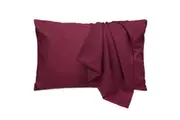 LINENOVA 2Pack Pillow Cases Hotel Quality Pillowcase (Burgundy)