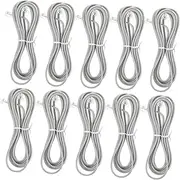 Sturdy PVC Material Phone Cords Pieces Retractable Telephone Wires Office Hotel Home Extension Cables