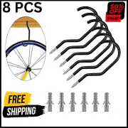 8 Pcs Ceiling Hanging Hook Bike Bolts Wall-mounted Bike Heavy Duty Hooks Heavy D