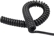 Spring Telescopic Cable， 22AWG Matte Spiral Shielded Wire 4 Cores 0.3mm2 Extension 1-10 Meters Telescopic Spring Cable Spiral Extension(Stretch 8 Meter)