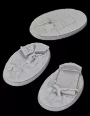 Greenstrawberry Wargaming - Resin Zombie Graveyard Bases 90mm (3pcs)