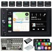 2 Din 6.2" Car Bluetooth Stereo DVD/CD FM Radio Wireless Carplay MP5 Player USB