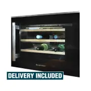 Kleenmaid 51L 24 Bottle Built In Wine And Beverage Fridge