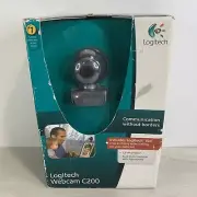 Logitech Webcam C200 W/ Built In Microphone & Logitech PC Vid Brand New