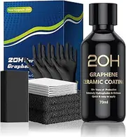 DRONAR 20H Advanced Graphene Ceramic Coating for Cars (70ml) - Car Detailing Kit, 10+ Years of Long Lasting Protection, Apply After Car Wash & Paint Correction, Ultra High Gloss